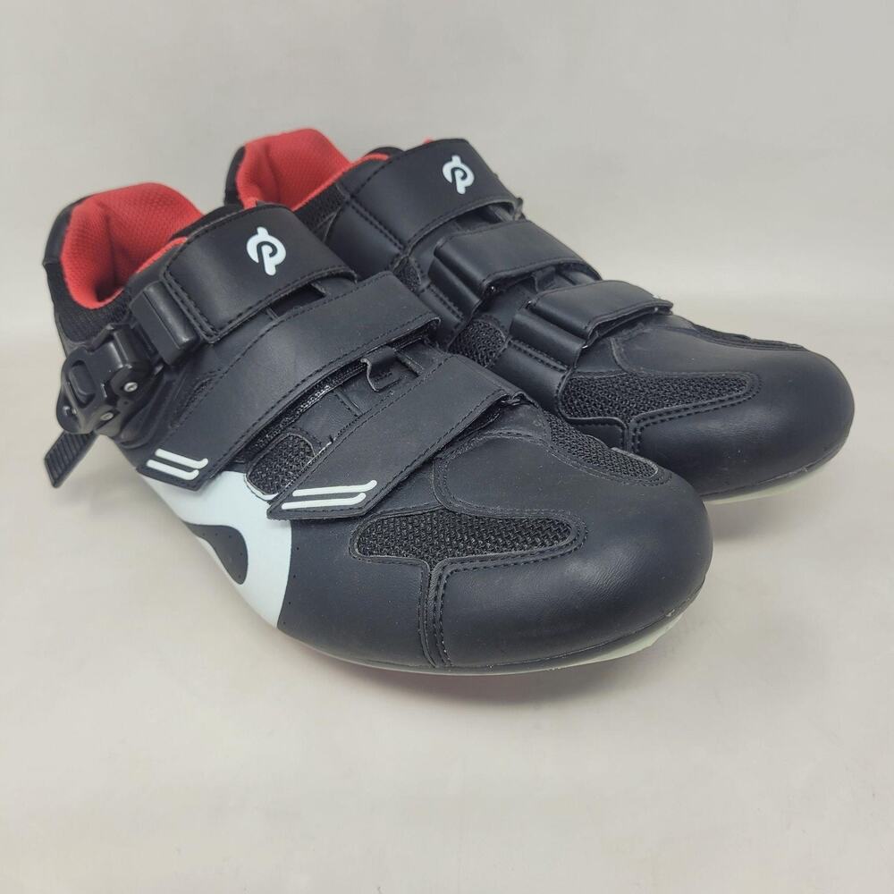 Peloton Cycling Shoes‎ Mens EU45 US11.5 Black Red Performance Spin Bike Indoor